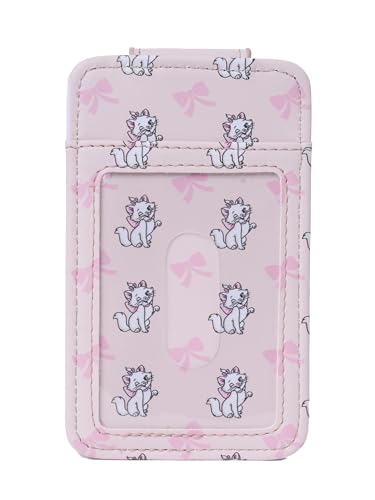 Image of Disney Card Holder Women Slim Wallet Marie Aristocats Cat Pink