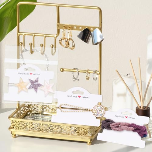 Cartes de présentation de bracelets en kraft blanc joycraft pour organiser vos bijoux à suspendre