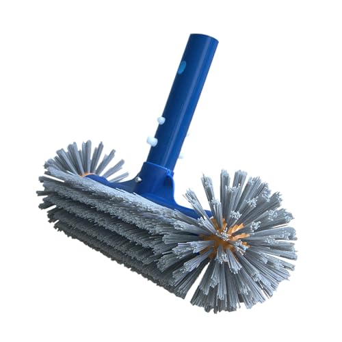 Cabezal De Cepillo para Piscina: Cepillo De Escoba para Piscina, Fregador De Cerdas con Borrador De Manchas Y Cabezal En Ángulo para Limpieza De Azulejos, Revestimientos, SPA, Estanqu
