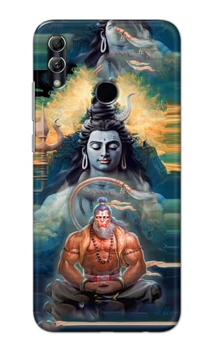 Image of PRINTFIDAA Printed Hard Back Cover Case for Huawei P Smart 2019 | Honor 10 Lite Back Cover (Lord Shiva and Hanuma) -112