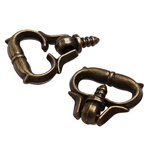 Szzijia 10Pcs Jewelry Box Pull Handle Dresser Drawer For Cabinet Door Round Antique Bronze Thread Handle #TOP5