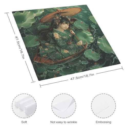 Servilletas de Tela Cuadradas de 18.7 x 18.7 in, Pack x4 miniatura 2