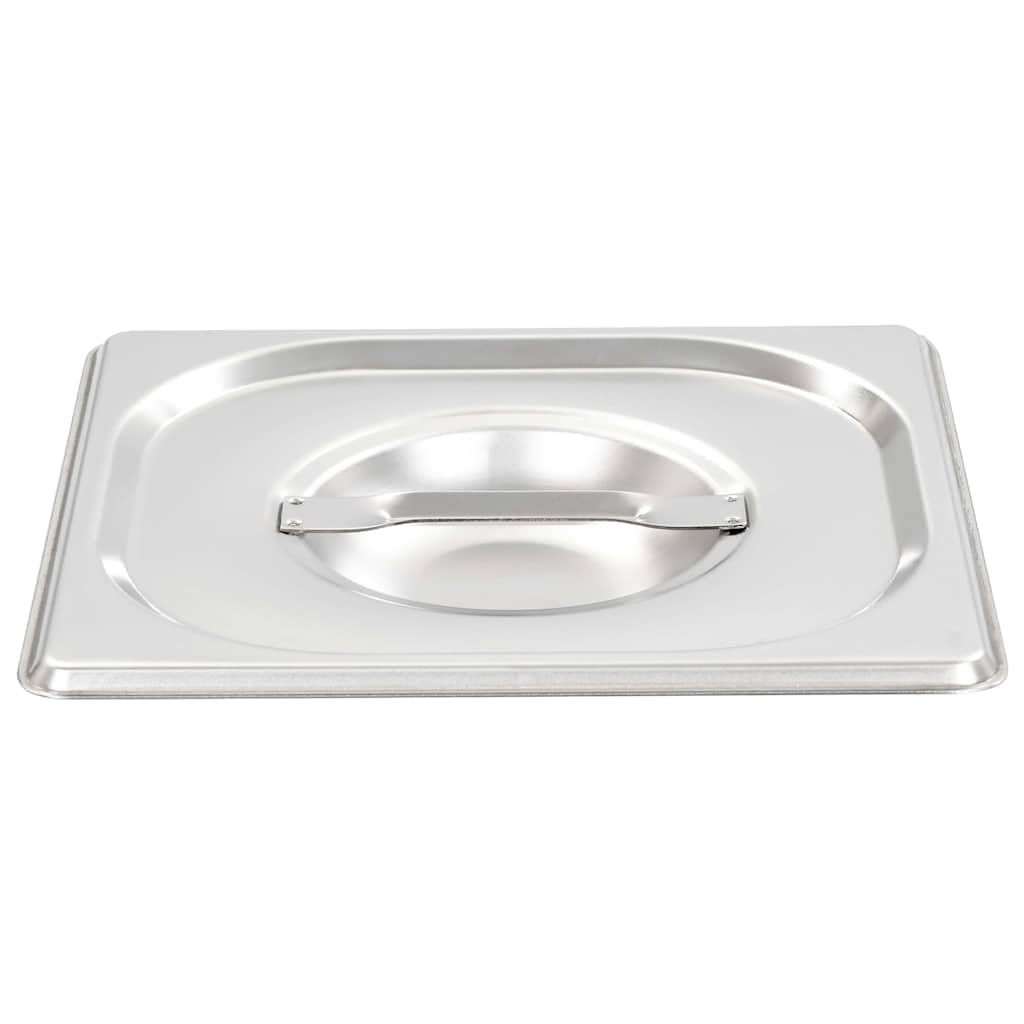 GN 1/6 Gastronorm, coperchio in acciaio inox, set da 8 pezzi