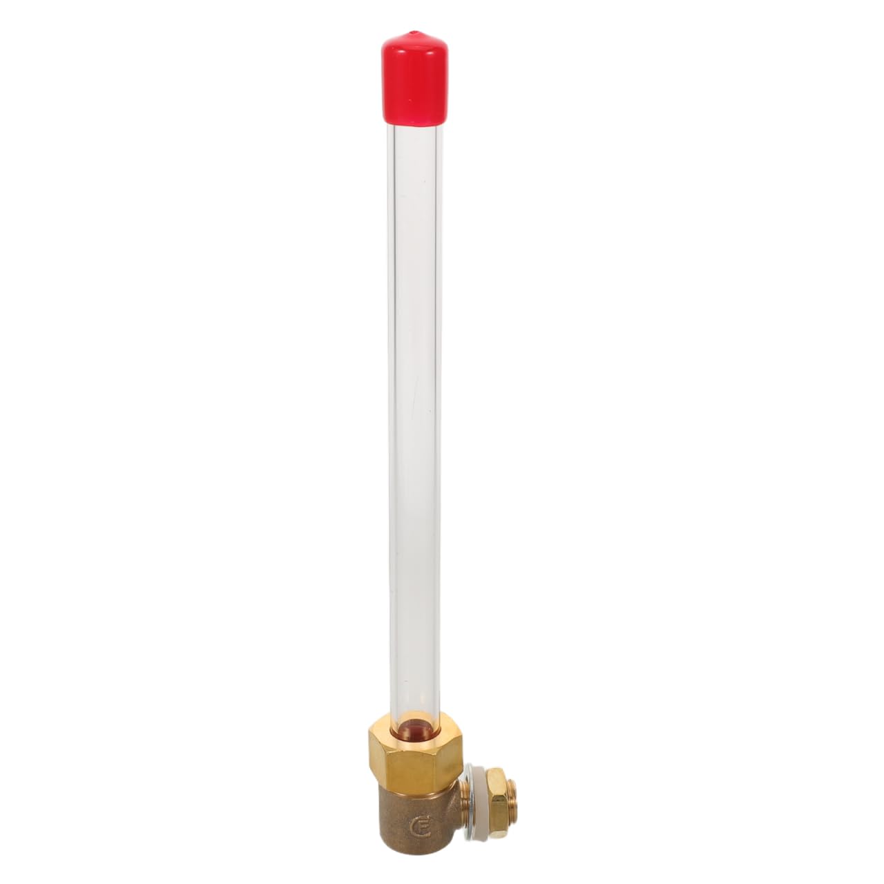 ULTECHNOVO Indicateur de Niveau d'Eau en Acrylique Haute Transparence, Jauge de Liquide Tubulaire pour Chaudière et Réservoir de Stockage, Mesure Visuelle Précise pour Bassin Incendie avec Connecteurs
