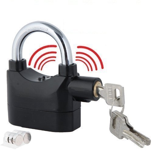 Mahi Enterprise® Alarm Security Lock for Home and Office Door with Motion Sensor and 3 Keys (Black)