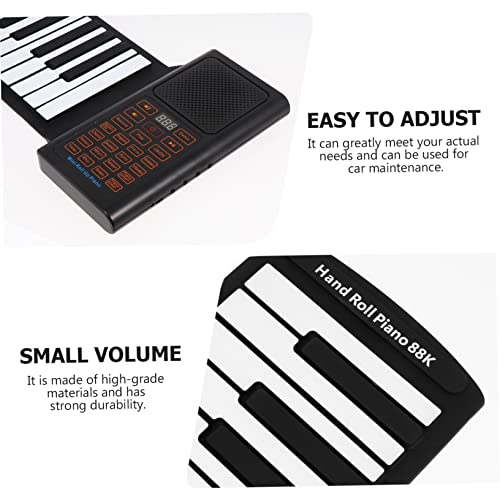 JOINPAYA 88 Rouleau De Piano Clavier Pliant Clavier Pour Enfants Clavier Électronique Clavier Pour Les Enfants Piano Électronique Roulé à La Main Plier Le Piano Black Gel De Silice - Les Beatles, Paul McCartney, John Lennon, RIngo Starr, George Harrison JOINPAYA 88 Rouleau De Piano Clavier Pliant Clavier Pour Enfants Clavier Électronique Clavier Pour Les Enfants Piano Électronique Roulé à La Main Plier Le Piano Black Gel De Silice – Image 3