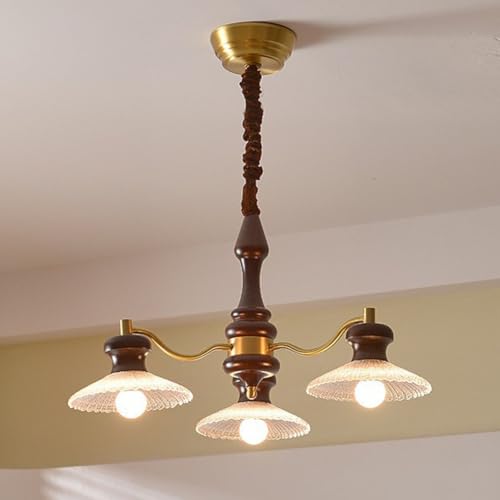 Luminaire classique style lustre rustique de décor médiéval 3 têtes pour salon ancien
