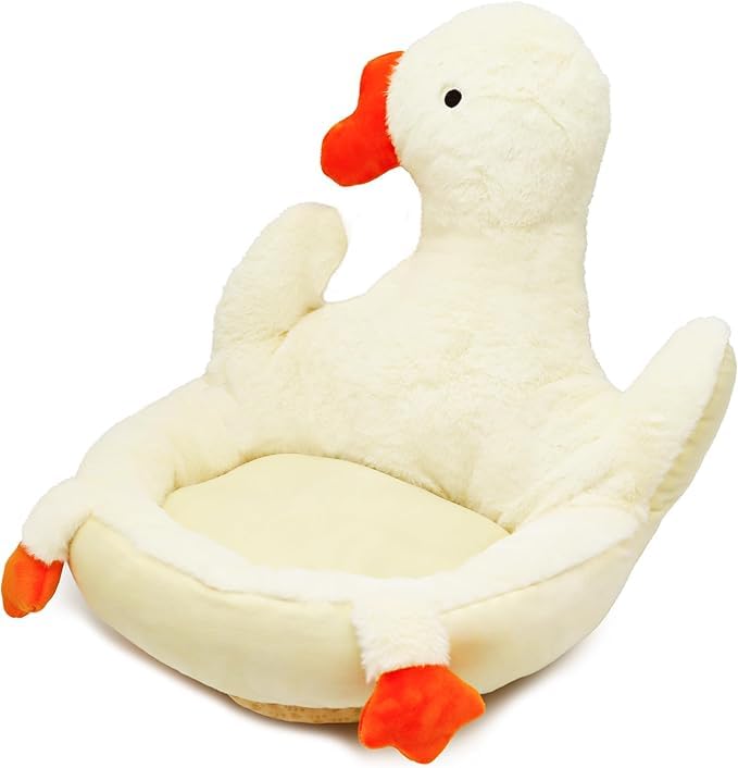 Animal Seat Cushion for Gaming Chair, Non-Slip Comfy Office Dorm Chair Pads with Backrest Kawaii Soft Floor Pillow for Home Living Room Bedroom Kitchen