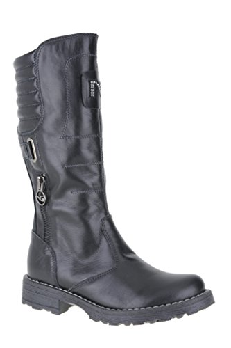 Bottes pour fille noir Hilton Nero chaussure montante hiver enfant