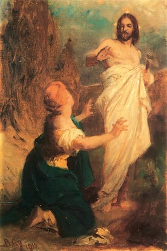 Impression prints toile Noli Me Tangere Gyula Benczur affiche 60x90