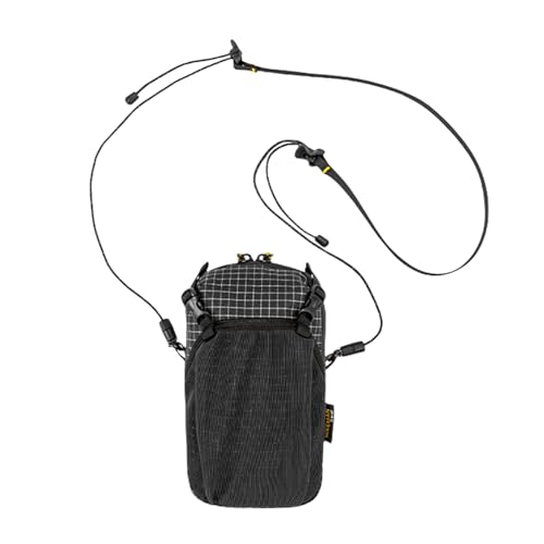 Sac banane femme avec porte-bouteille pour téléphone portable noir ajustable