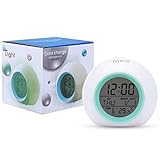DAYOO Kids Alarm Clock, LED Digital Clock for Kids, 7 Color Changing Night Light Clock for Girls Boys Bedroom, Children's Clock with Touch Control, Indoor Temperature and Snooze, Kids