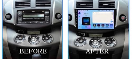 Radio Coche 2 DIN con Carplay inalámbrico, pantalla HD y Mirror Link para Toyota RAV4 6