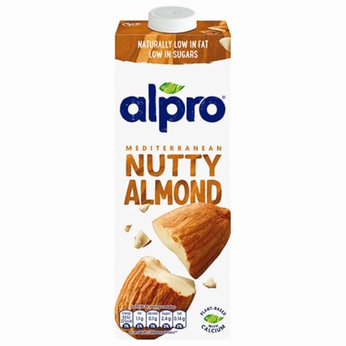 Original Almond Milk 1L x 1 Compatible with Alpro Plant Based Long Life Vegan Drink with Welari Thank You Card | (1pack)