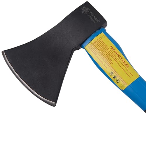 Image of Taparia FHSA 1000 Steel Axe with Fiberglass Handle (1000g / 1 Kg)-Ergonomic Non-slip Handle, Protective Rubber Handle-Balanced Weight Distribution, Vibration-Absorbing Handle-Lightweight