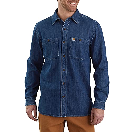 Image of Carhartt Men's Flame Resistant Force Original Fit Long-Sleeve Shirt