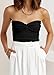 EFAN Womens Tube Tops Fall Fashion Summer Outfits 2025 Casual Beach Vacation Clothes Sweaters Strapless Sleeveless Tank Tops Black XS