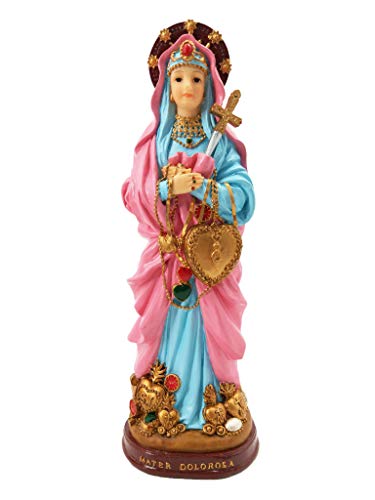Estatua Mater Dolorosa de Resina 12 pulg miniatura 2