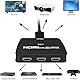 HDMI Switch, 4K@60HZ hdmi Switch 3 in 1 Out mit 3.3 FT Kabel. hdmi Splitter 3 in 1 Out Unterstützt 3D, HDCP2.2, HDR10 für HDTV, Laptop, PC, PS3/4/5, Blu Ray Player (schwarz)