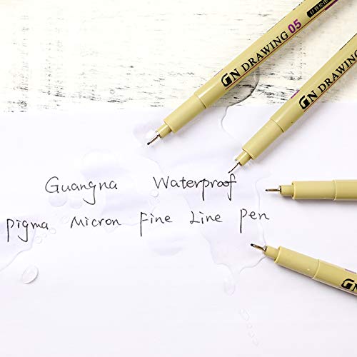 Set de 6 bolígrafos de tinta gel negro Tooloflife miniatura 6