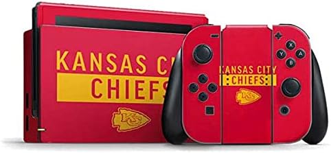 Skinit Decal Gaming Skin Compatible with Nintendo Switch Bundle - Officially Licensed NFL Kansas City Chiefs Red Performance Series Design