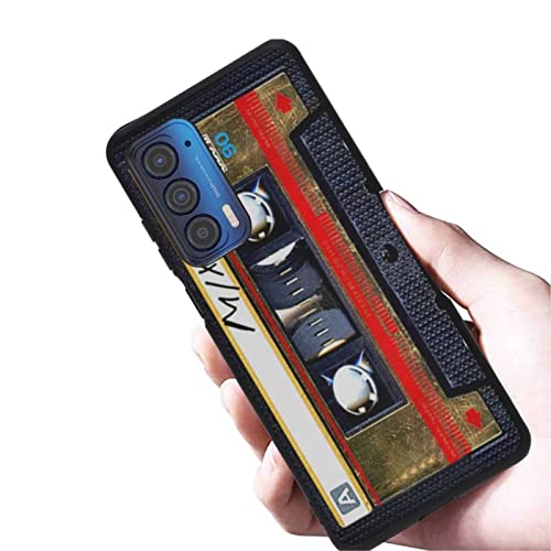 Compatible With Motorola Moto Edge 2021/Edge 5G Uw Cassette Case, Vintage Music Cassette Tape Mix Tape Cool 80S 90S Classic Retro Graphic For Moto Case Women Men, Slim Soft Silicone Case For Moto #TOP4