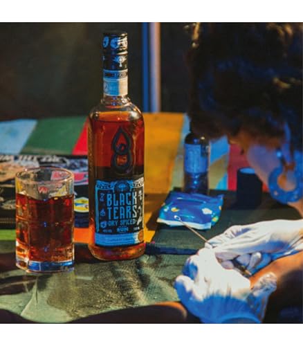 Black Tears Spiced Rum | Spiced with Coffee & Cacao | Bursts of Chocolate, light Espresso & Sweet Nutty Undertones | 70cl - Image 2