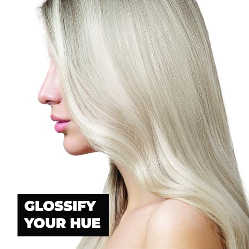 Image of Keracolor High Shine Tinted Hair Gloss, In-Shower Hair Glaze, Sheer Color-Enhancing Glossing Treatment, Platinum, 8 Fl Oz