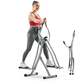 Sunny Health & Fitness ellittica da casa, Cross trainer a basso impatto per la casa, monitor LCD, compatto e pieghevole - SF-E902