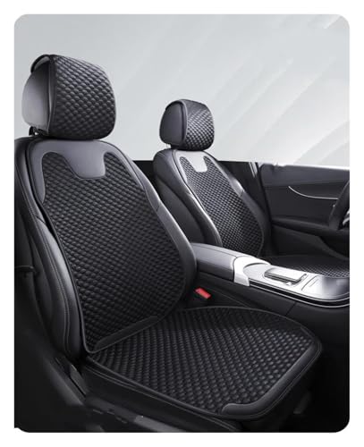 Housses siège auto respirantes noires ensemble avant pour protection de voiture