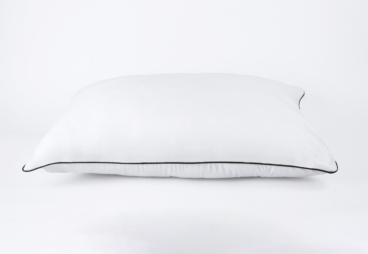 Oreillers 50x70 lot de 2 avec taie amovible lavable et confort moelleux