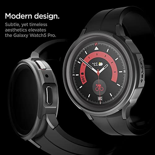Spigen Liquid Air Case Compatible with Galaxy Watch 5 Pro 45mm - Matte Black