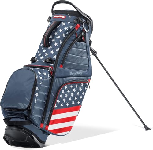 Bag Boy HB-14 Hybrid Golf Stand Bag - USA/Blue
