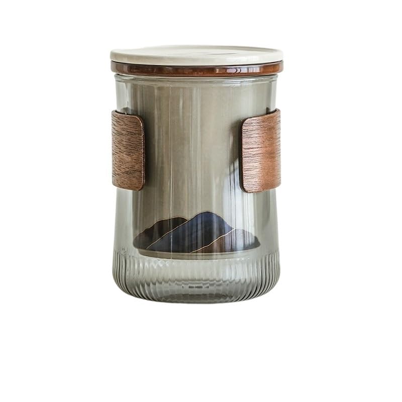 Tasse à thé Tasse à thé créative en verre avec filtre et couvercle, idéale for séparer l'eau et le thé Récipient de trempage
