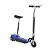 HOMCOM Patinete Eléctrico para Niño Scooter Plegable Azul Patinete Eléctrico Plegable E-Scooter Batería 120W Manillar Asiento Ajustable Freno Pie de Apoyo 2 Colores para Adolescentes (Azul)