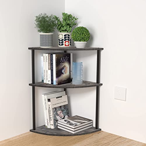 Join Iron Desktop Corner Stand, 3 Level Corner Storage Organizer, For Small Spaces, Home Office, Kitchen, Bathroom, 11.8 "L X 11.8" W X 19.2 "H #TOP7