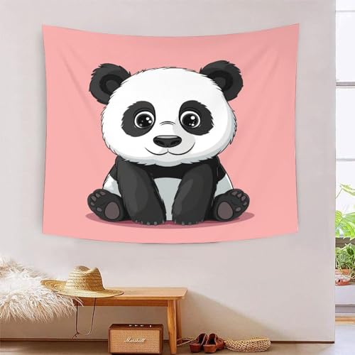 Art mural tapisserie Panda 3D grand tissu lavable pour décoration
