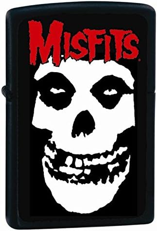 Misfits Skull Black Matte Zippo Lighter