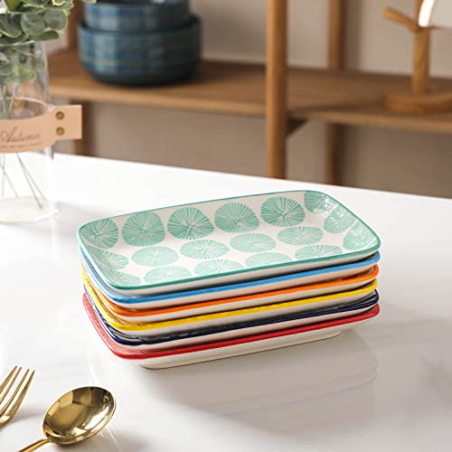 Selamica Ceramic 8 Inch Rectangular Salad Plates thumb #6