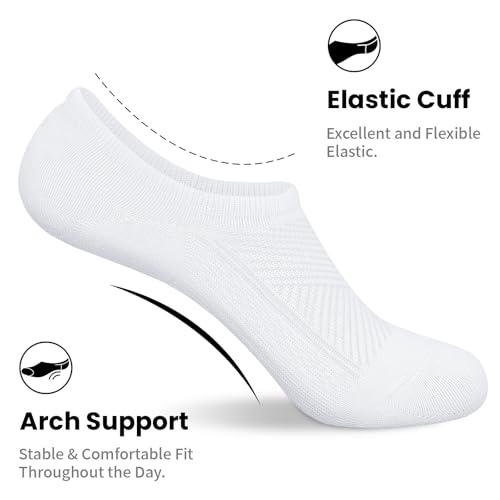 Image of wernies No Show Socks Women 10 Pairs Low Cut Ankle Socks with Non Slip Casual Invisible Liner Socks