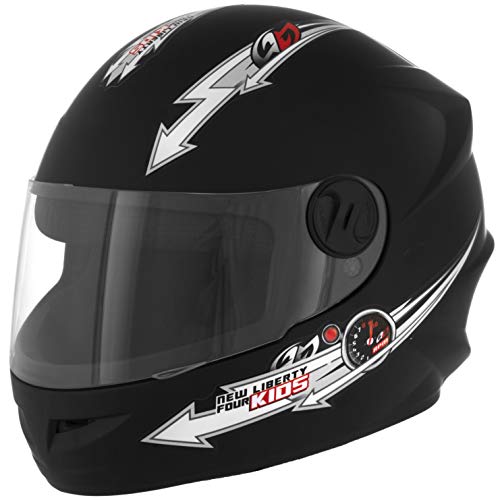 Pro Tork Capacete Liberty For Kids, Preto Fosco, Tam. 54