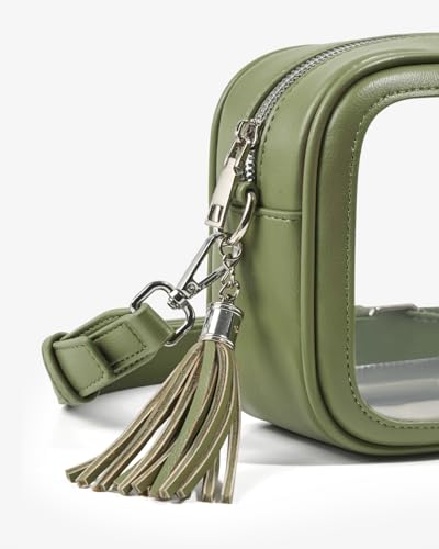 Image of Unilily Clear Bag for Stadium Events, Clear Purse Stadium Approved Crossbody Bag for Concerts Sports Festivals Events Women