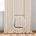 HPD Half Price Drapes Extra Wide Faux Silk Blackout Curtains 96 Inches Long for Bedroom & Living Room Vintage Textured Blackout Curtain (1 Panel), 100W x 96L, Off White