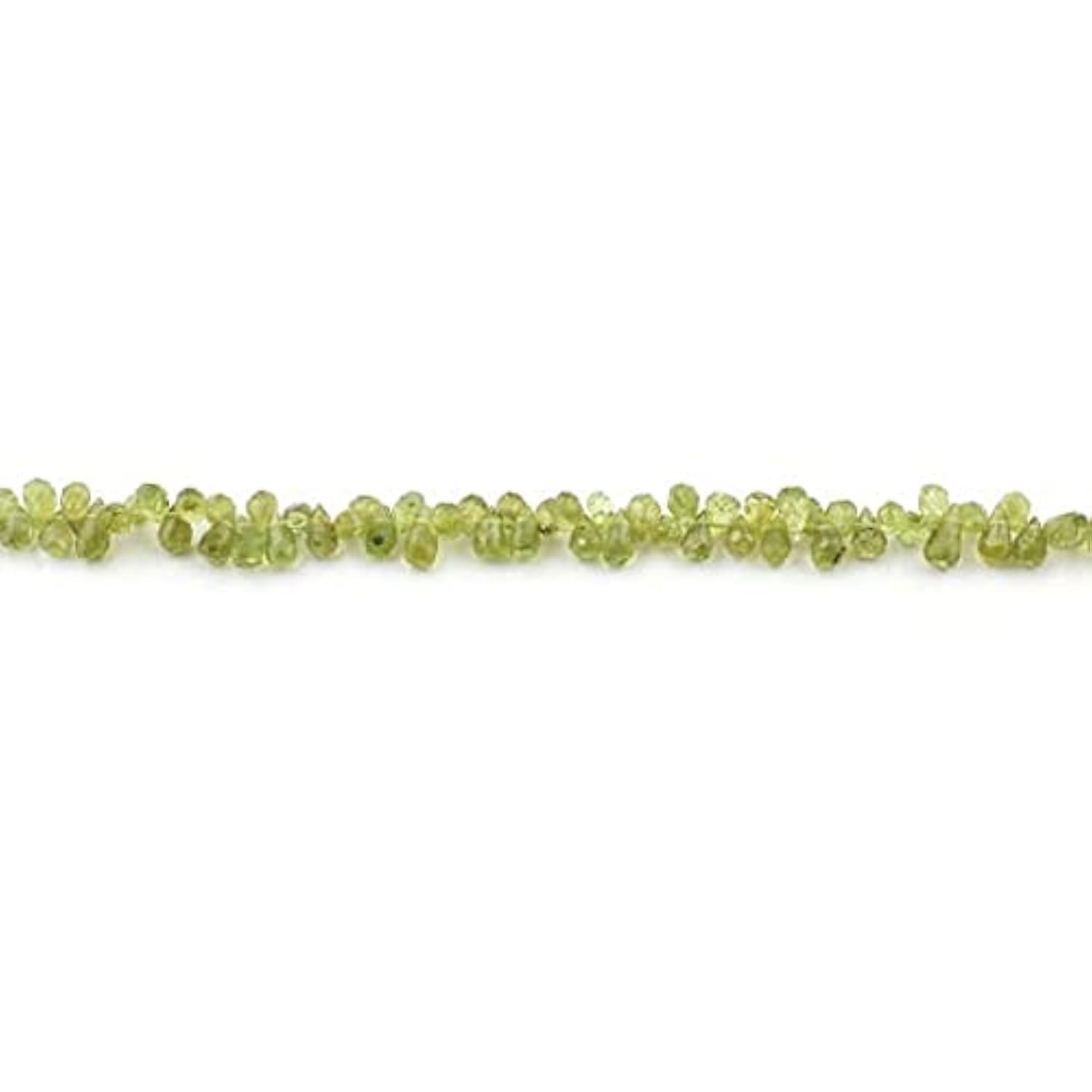 Peridot gemstone faceted briolettes en perles de rechange 6mm à 9mm