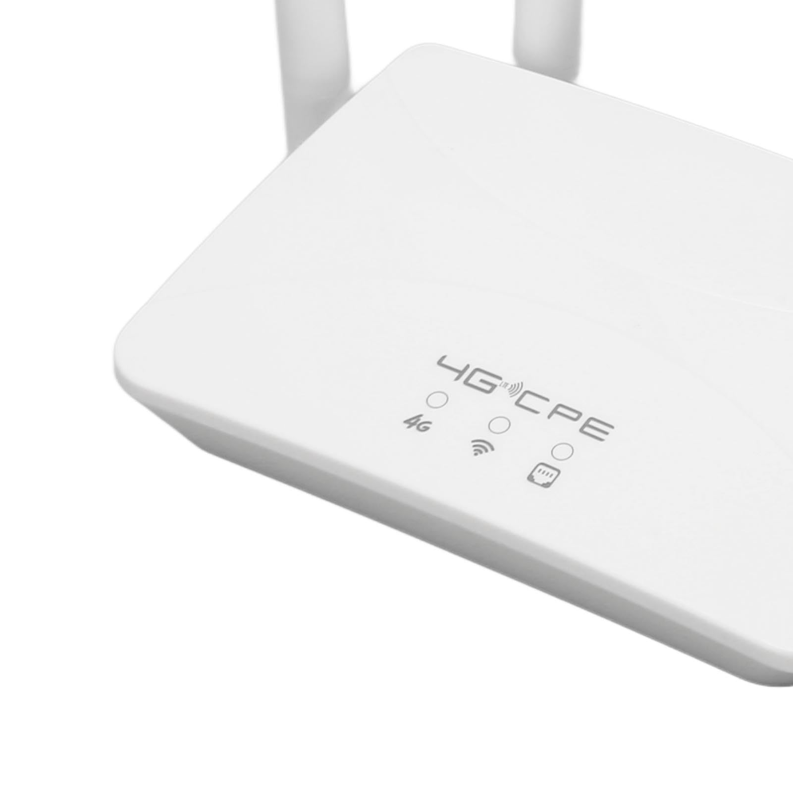 Router 4G LTE, 300 Mb/s 4 Antena o Wysokim Zysku WiFi Mobilny Hotspot, Mobilny Hotspot Bezprzewodowy Router Wi-fi z Gniazdem Karty SIM dla Europy (Wtyczka UE)