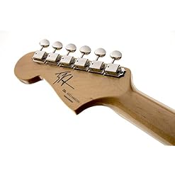 Fender 0140070793 Troy van Leeuwen (Gueldre) Jazzmaster Bound Touche Palissandre Guitare électrique Rouge - Les Beatles, Paul McCartney, John Lennon, RIngo Starr, George Harrison Fender 0140070793 Troy van Leeuwen (Gueldre) Jazzmaster Bound Touche Palissandre Guitare électrique Rouge – Image 6