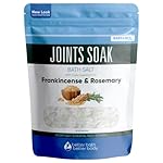 Joints Soak Bath Salt 32 Ounces Epsom Salt with Natural Rosemary, Frankincense and Peppermint Essential Oils Plus Vitamin C in BPA Free Pouch with Easy Press-Lock Seal