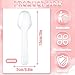 500Pcs Mini Spoons for Desserts, XJMWXHFC Clear Plastic Spoons, Disposable Clear Tasting Spoons, Small Dessert Spoons for Jelly Pudding Yogurt Ice Cream Desert Cake Appetizer (3 Inch)