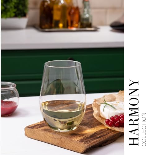 Image of Krosno Wine Glasses Set of 6, 19.6 oz, Harmony Collection