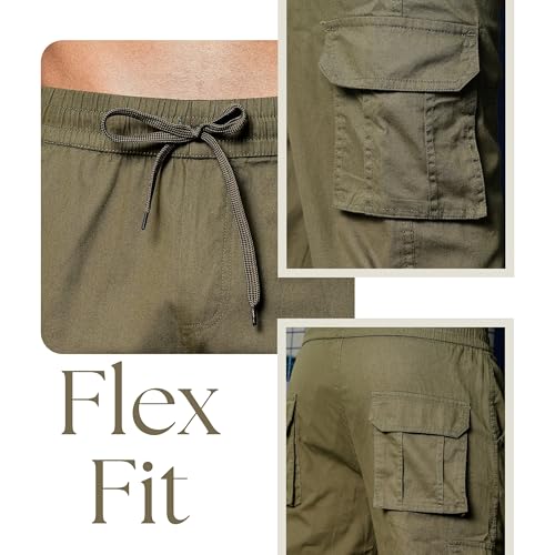 Image of Men's Stylish Cargo Pants | Slim Fit | Multi-Pocket Utility Trousers | Durable & Comfortable Fabric | Casual, Travel & Outdoor Wear